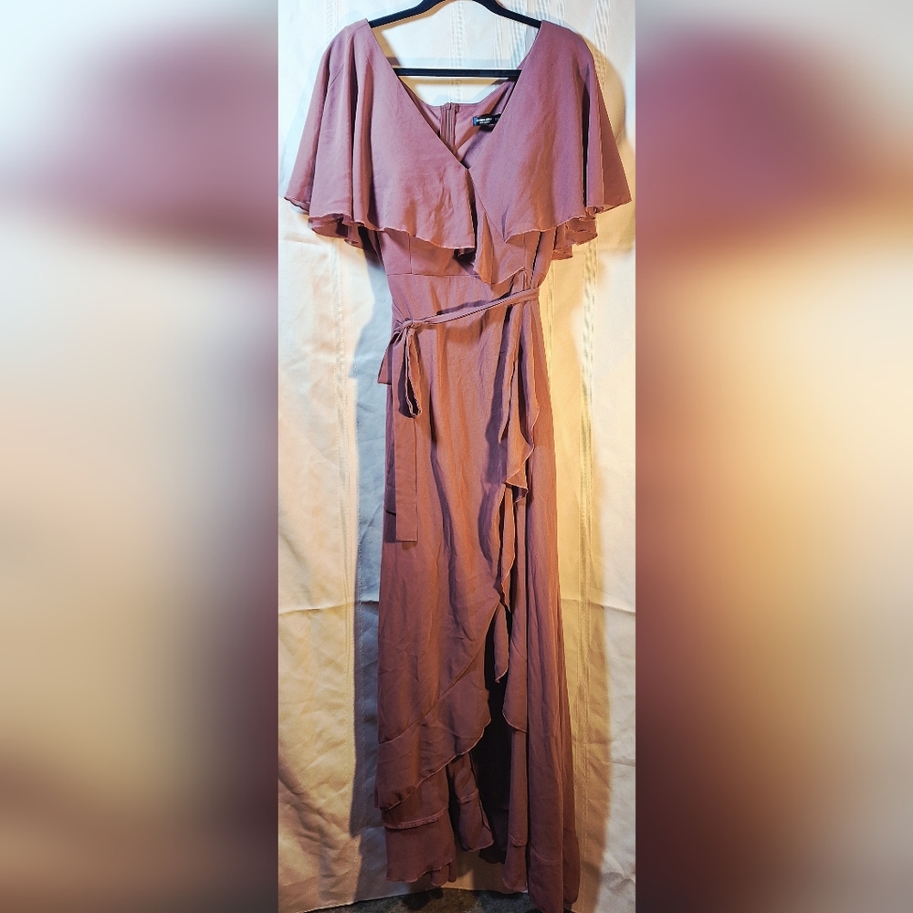SHEIN CURVE Mauve Maxi Dress